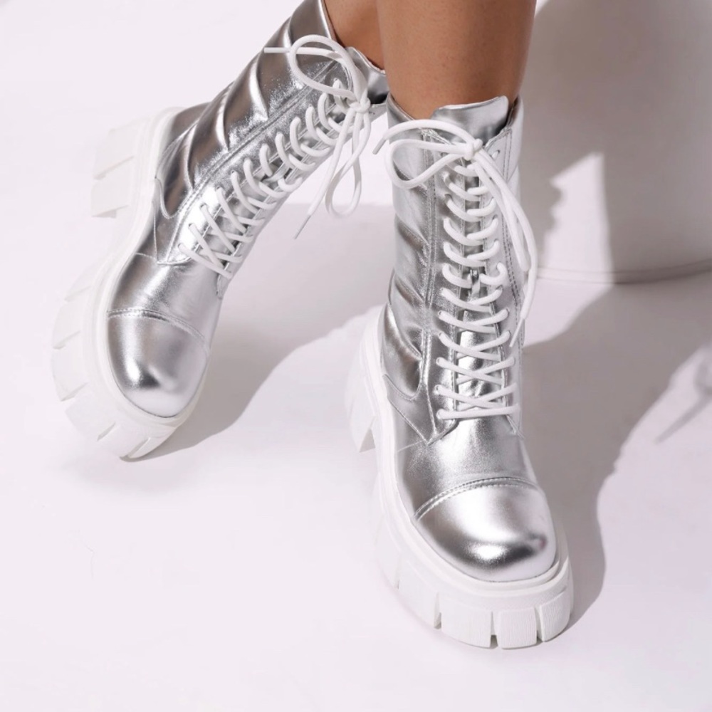 SILVER BOOTS!